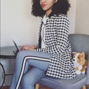 Zara houndstooth jacket